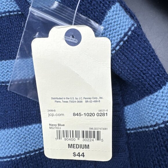 St Johns Bay Women’s Blue Pullover Sweater Cowl Neck Drawstring Pockets Sz M NEW - Picture 7 of 10